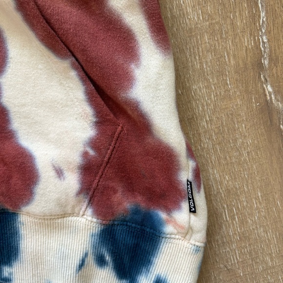 Boys Volcolm Tie-Dye Zipped Hoodie Sweatshirt -Sz M (10) - Picture 6 of 6